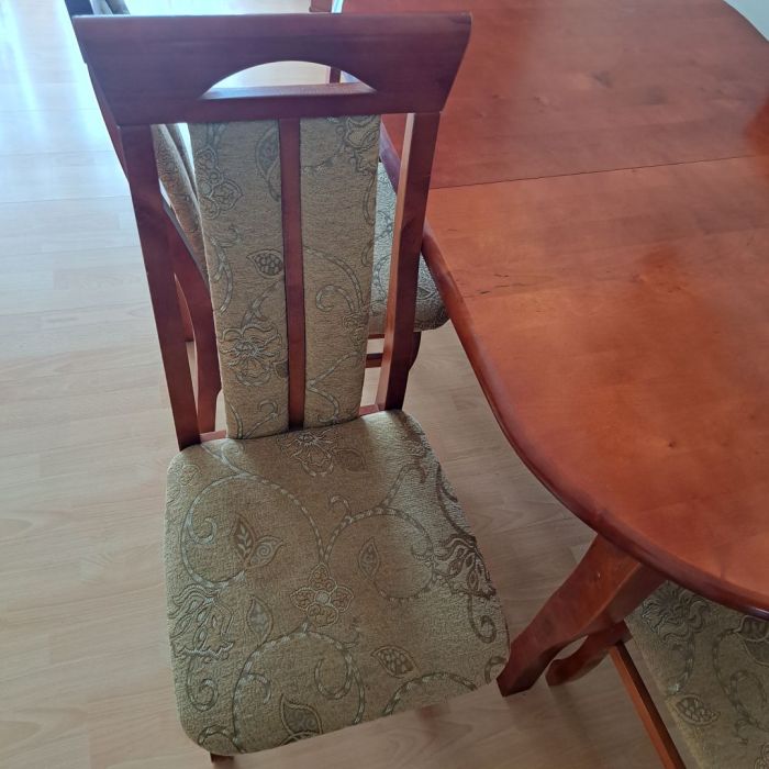 Stół rozkładany + 6 krzeseł: zdjęcie 98616492