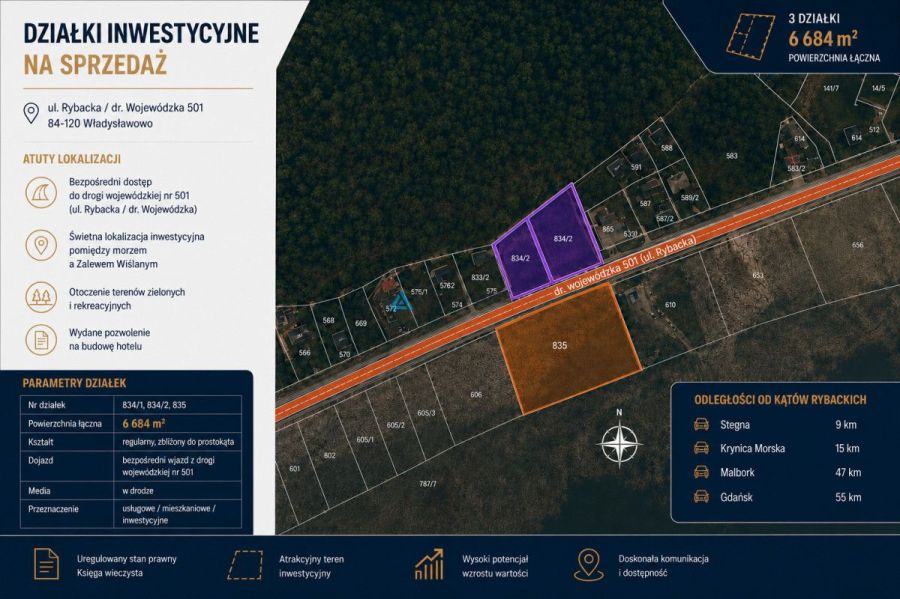 Działka inwestycyjna z PnB - 2200 m&sup2; PUM: zdjęcie 98617566