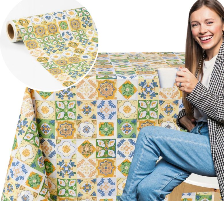 Cerata Premium Śródziemnomorska Mozaika Rolka 20mb HURT Obrus Winylowy: zdjęcie 98629282