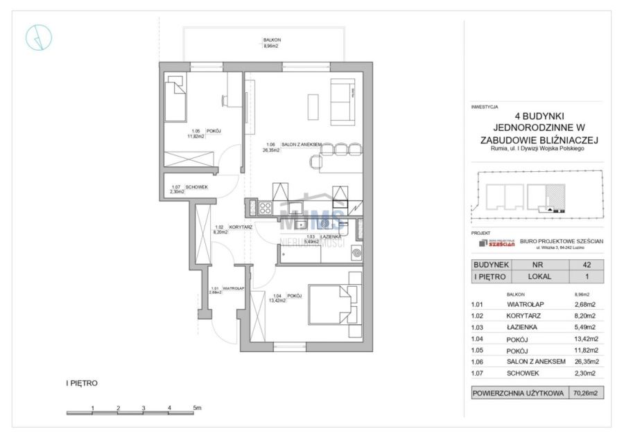 3 pokoje, balkon 9m&sup2;, gotowe do odbioru - Rumia: zdjecie 98635795