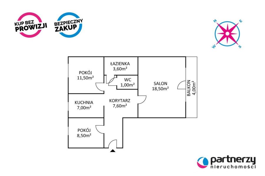 3 pokoje w drugiej linii zabudowań: zdjecie 98636772