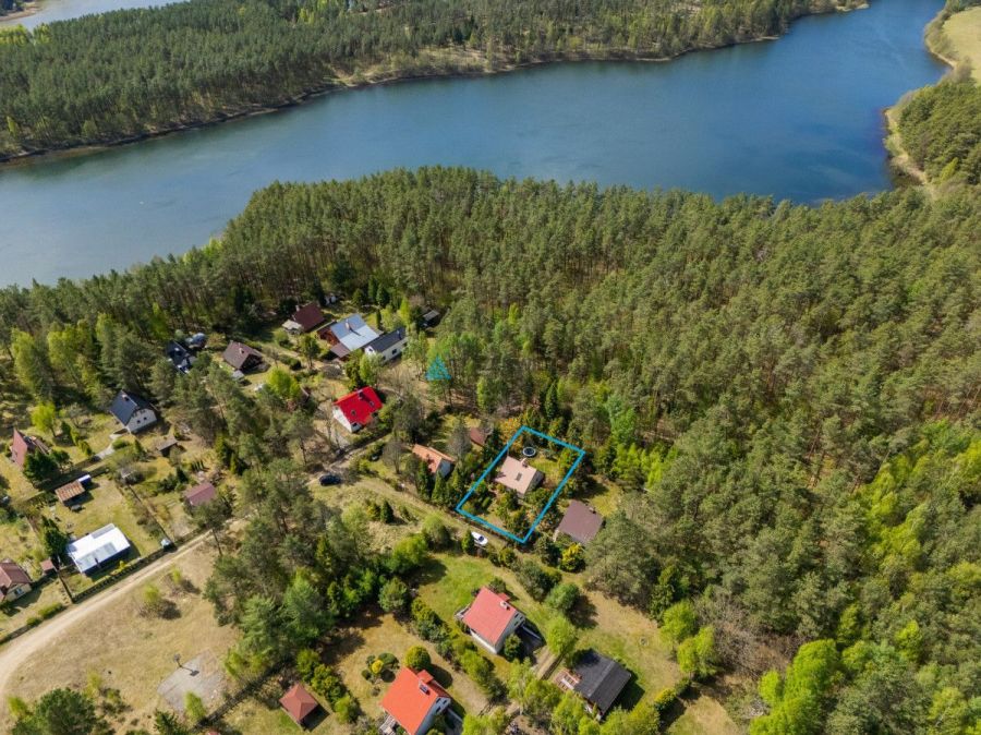 Działka z domkiem zaledwie 165m od j. Długie!: zdjęcie 98693163