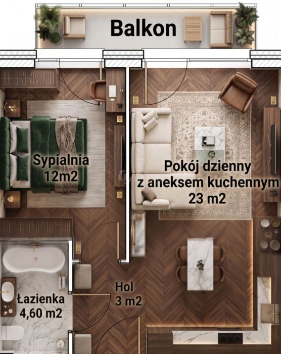 2-pokoje pod najem | Południe | SKM Chylonia: zdjecie 98668317