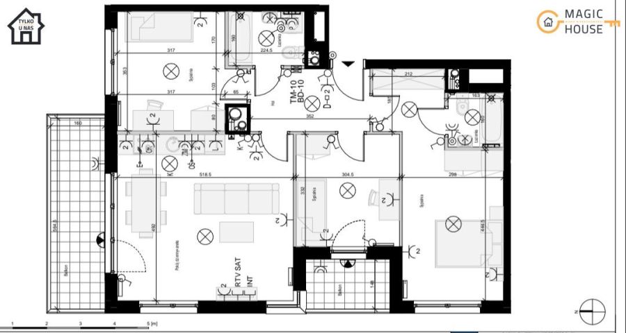 Nowoczesne 81 m&sup2; | 2 tarasy | Zajezdnia Wrzeszcz: zdjecie 98732182