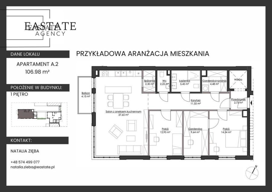 Apartament 107m2 w prestiżowej inwestycji / Orłowo: zdjęcie 98682963