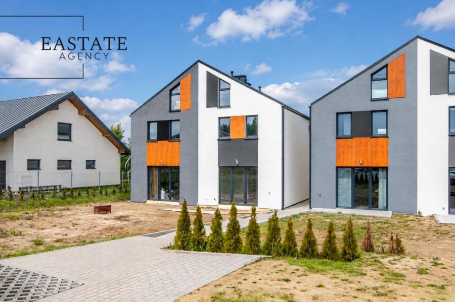 Nowoczesny bliźniak 110 m&sup2; z ogrodem: zdjęcie 98683555