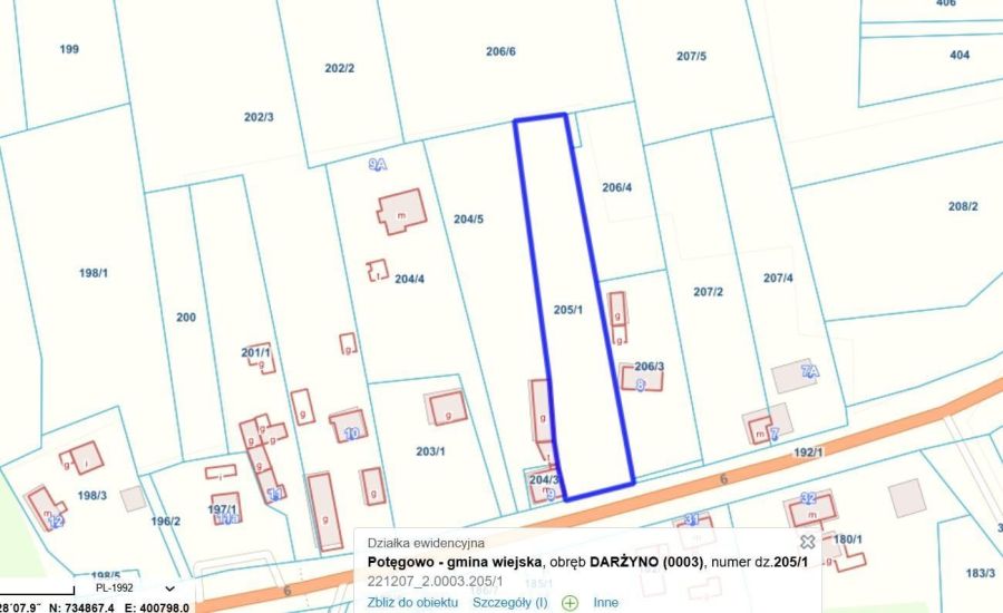 Działka budowlana Potęgowo: zdjęcie 98684368