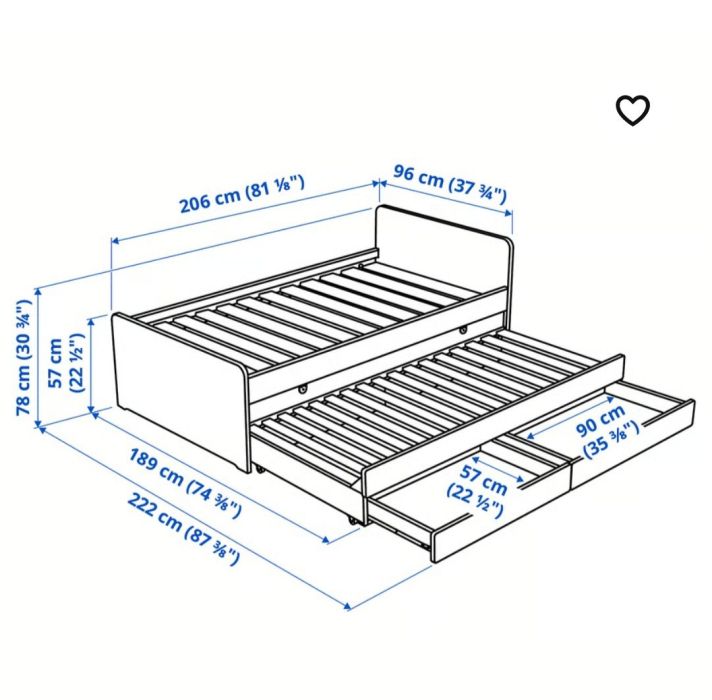Łóżko Ikea Slakt: zdjęcie 98694313