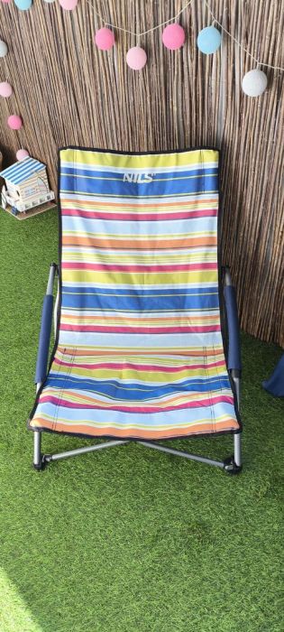 Krzesła plażowe 2 sztuki jak nowe: zdjęcie 98696055
