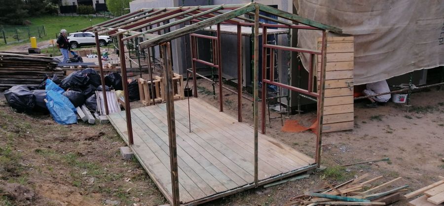 Sprzedam metalową konstrukcję altany ogrodowej: zdjecie 98696939