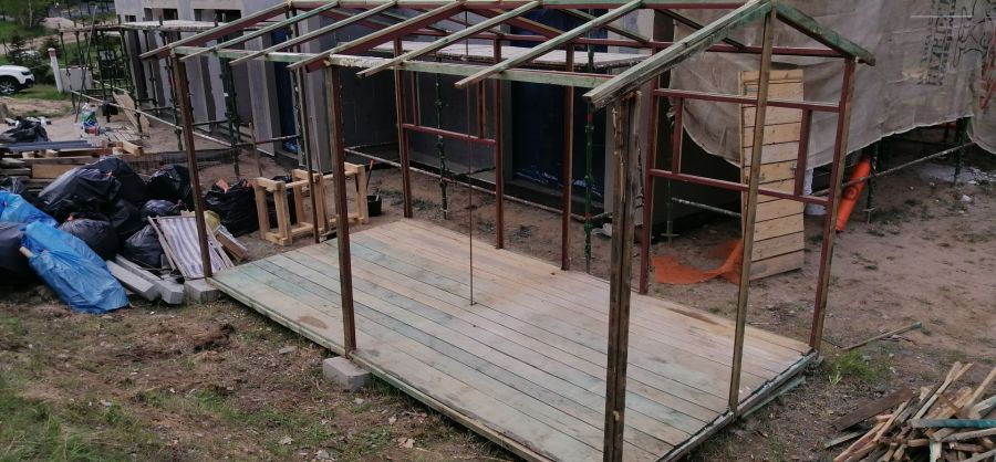 Sprzedam metalową konstrukcję altany ogrodowej: zdjecie 98696940