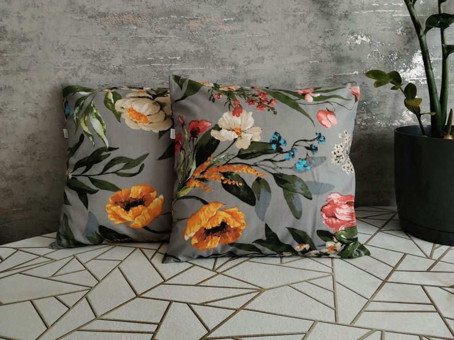 Poszewki 40x40 bawełniane, szyte ręcznie  HandmadebyAmia.com: zdjęcie 98701500
