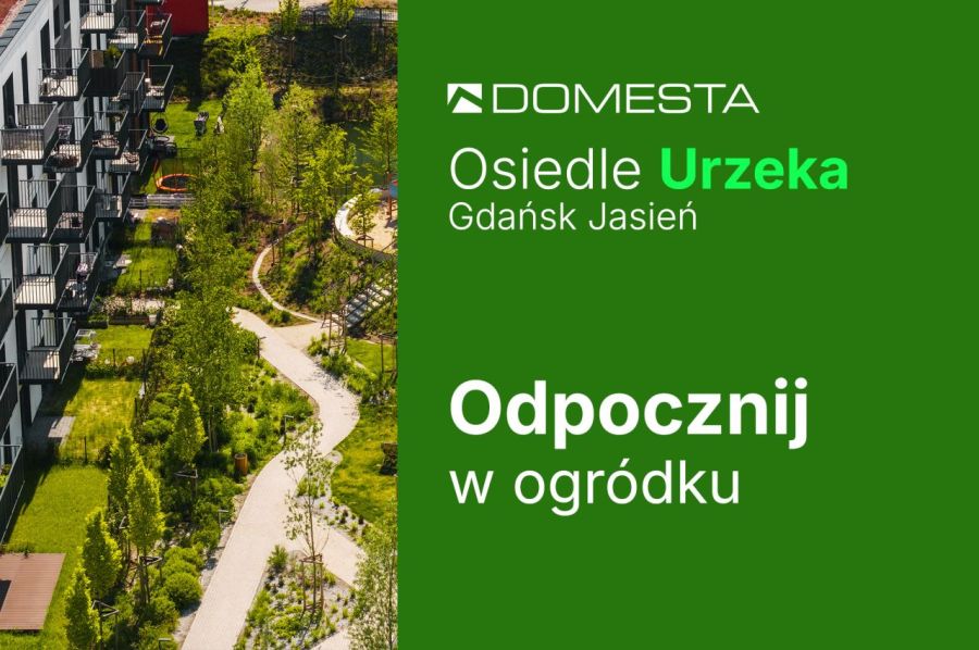 Urzeka 8.B.04 - 4 pokoje 76,74 m&sup2;, ogród większy od mieszkania, słoneczne, narożny ogród