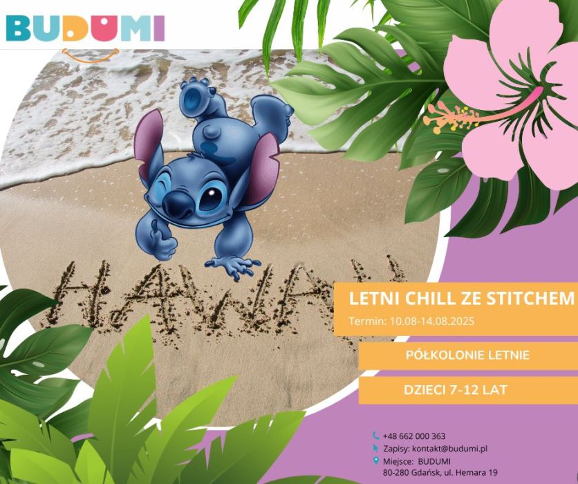 Półkolonie Miejski chill ze Stitchem (7-13 lat) - Gdańsk