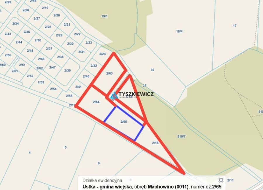 Działki z potencjałem pod zabudowę – Machowino: zdjęcie 98705717