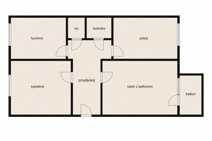 3 pokoje | Oddzielna Kuchnia | Dwustronne: zdjęcie 98706040