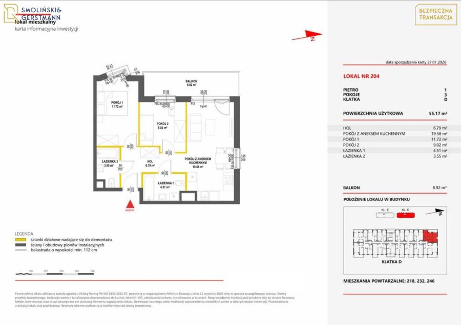 3 pokojowe z balkonem: zdjęcie 98785243