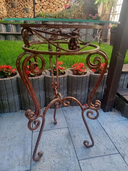 Stolik ogrodowy, balkonowy, metal: zdjęcie 98714687