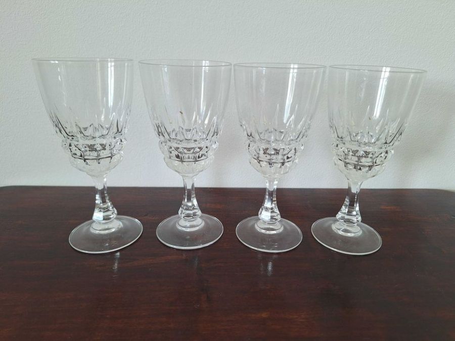 Cristal D'Arques France Pompadour 4 kieliszki kryształowe 17 cl: zdjęcie 98716758