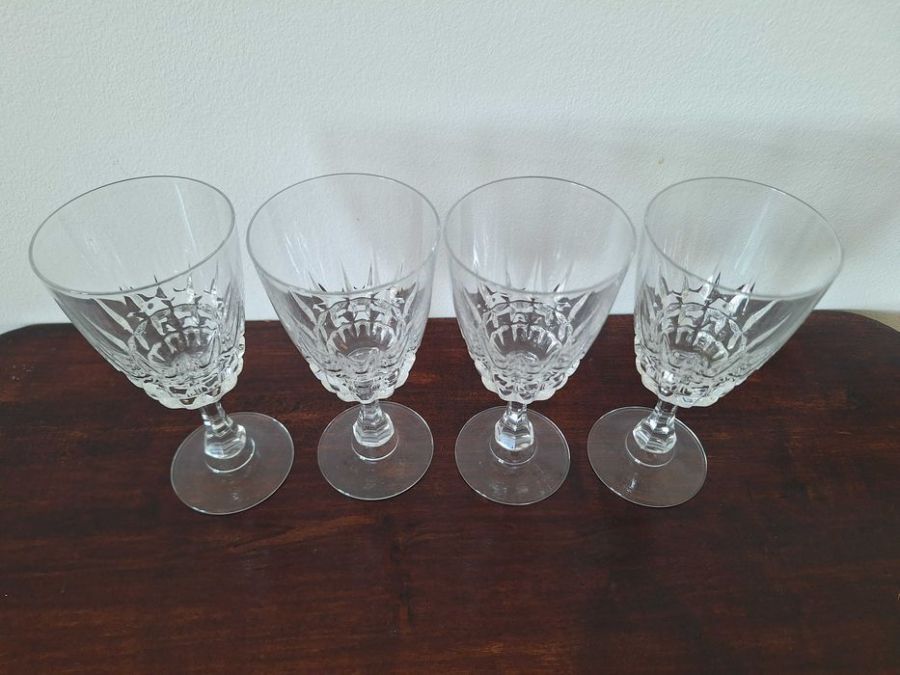 Cristal D'Arques France Pompadour 4 kieliszki kryształowe 17 cl: zdjęcie 98716759