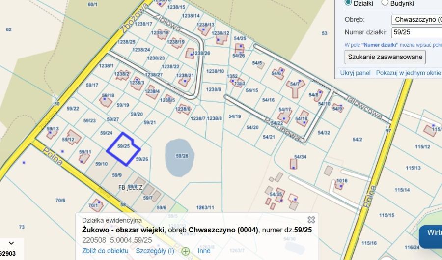 Działka budowlana Chwaszczyno 1076 m2: zdjęcie 98731125