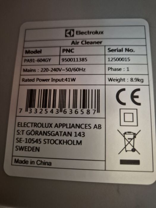 Oczyszczacz powietrza Electrolux Pure A9 PA91-604G: zdjęcie 98739245
