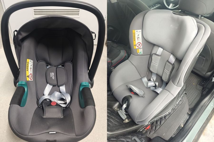 Zestaw Britax Römer, obrotowa baza i dwa foteliki: zdjęcie 98740829