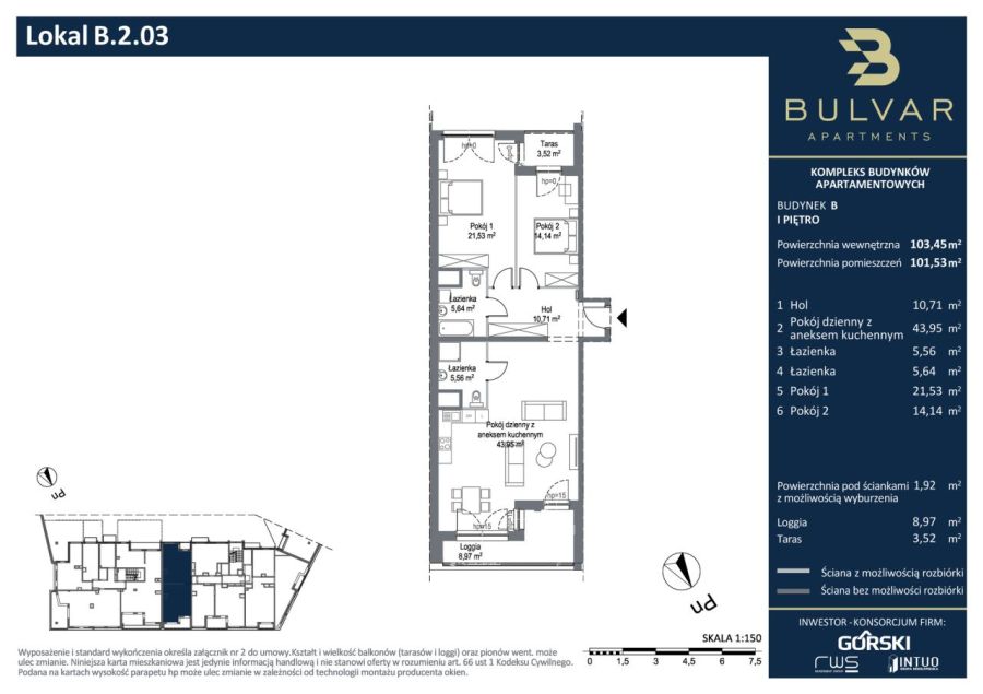 Bulvar Apartments | B.2.03: zdjęcie 98746605