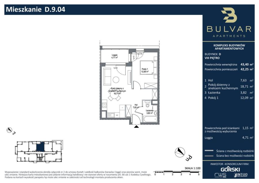 Bulvar Apartments | D.9.04: zdjęcie 98746850