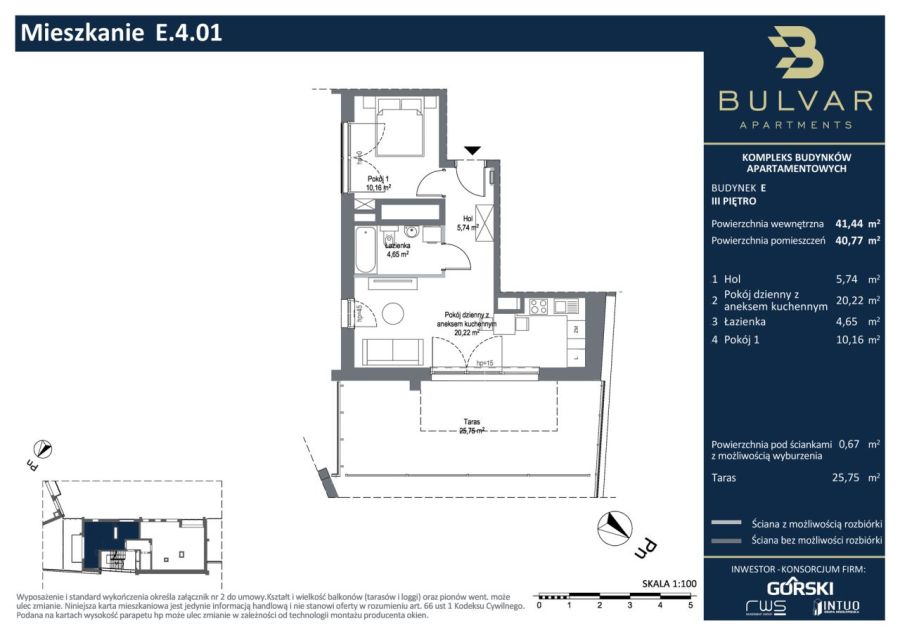 Bulvar Apartments | E.4.01: zdjęcie 98746890