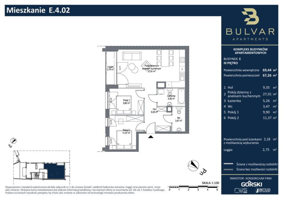 Bulvar Apartments | E.4.02: zdjęcie 98746892
