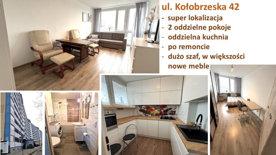 mieszkanie z 2 niezależnymi pokojami, wszędzie blisko (morze, parki...