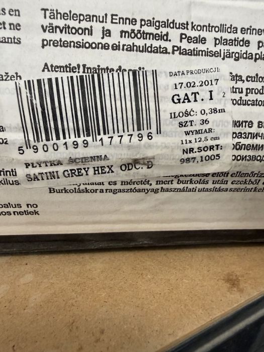 Płytki Tubądzin Satini Grey Hex: zdjecie 98762403