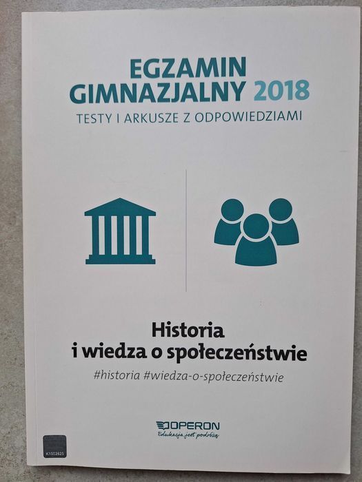 Egzamin gimnazjalny 2018 Historia wiedza o społeczeństwie testy arkusz: zdjęcie 98765127