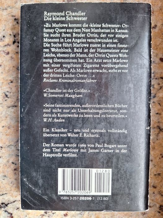 Die kleine Schwester Raymond Chandler Język niemiecki: zdjęcie 98765155