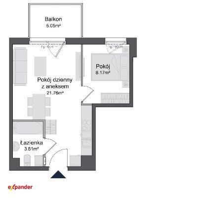 2 pokoje, wanna, balkon, miejsce naziemne, komórka: zdjęcie 98784424