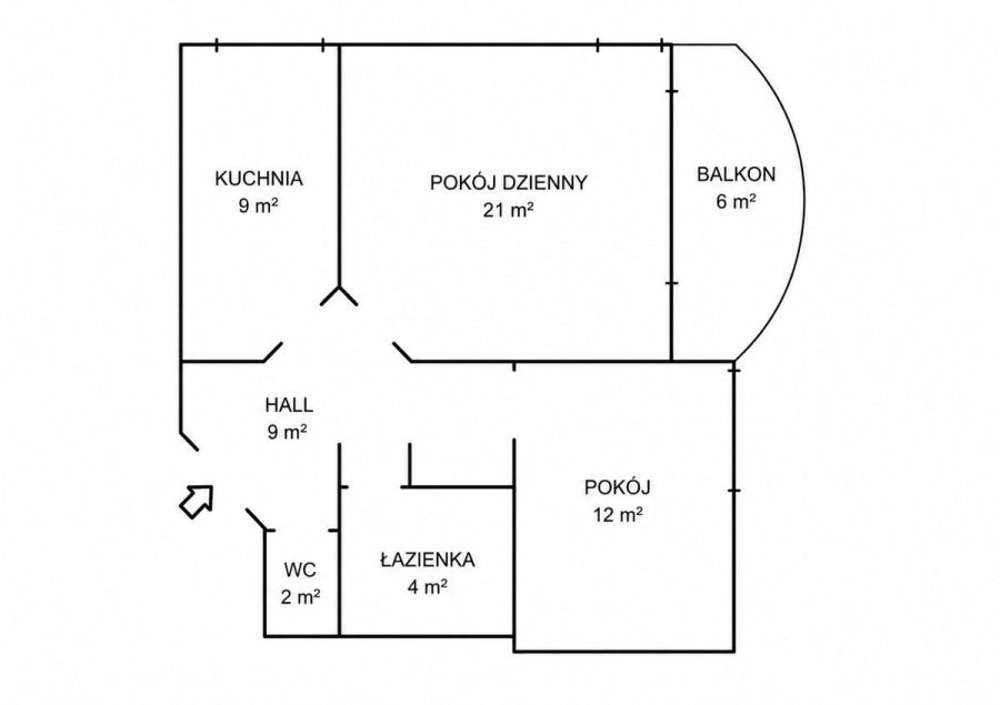 Mieszkanie dwupokojowe 57m2 - Gdynia Wielki Kack: zdjecie 98784457