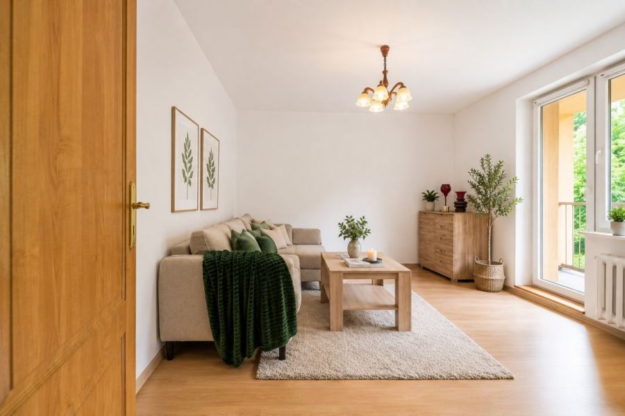 3 niezależne pokoje, duży balkon z widokiem na las: zdjęcie 98786281