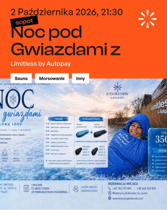 Noc pod gwiazdami z Królową lodu Ice Bath & Sauna: zdjecie 99452577