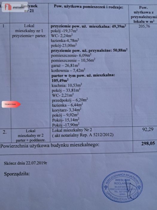 Dom 205m&sup2; Tczew Górki  | 2 mieszkania/Usługi: zdjecie 98788546