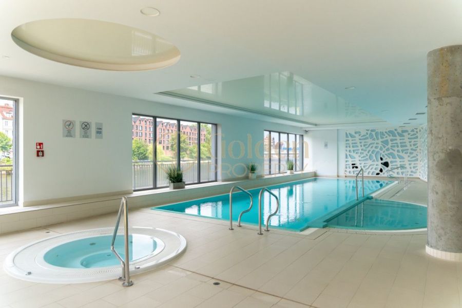 Balkon w widokiem na Motławę, basen, strefa SPA: zdjecie 98907998
