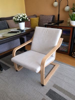 IKEA POÄNG fotel niski | 9 lat gwarancji | jak nowy
