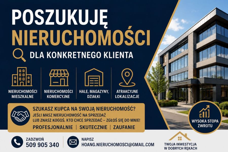 Kupię nieruchomość inwestycyjną