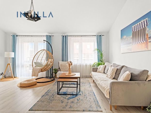 Apartament 3 pokoje 86m2, balkon widok na las Hel