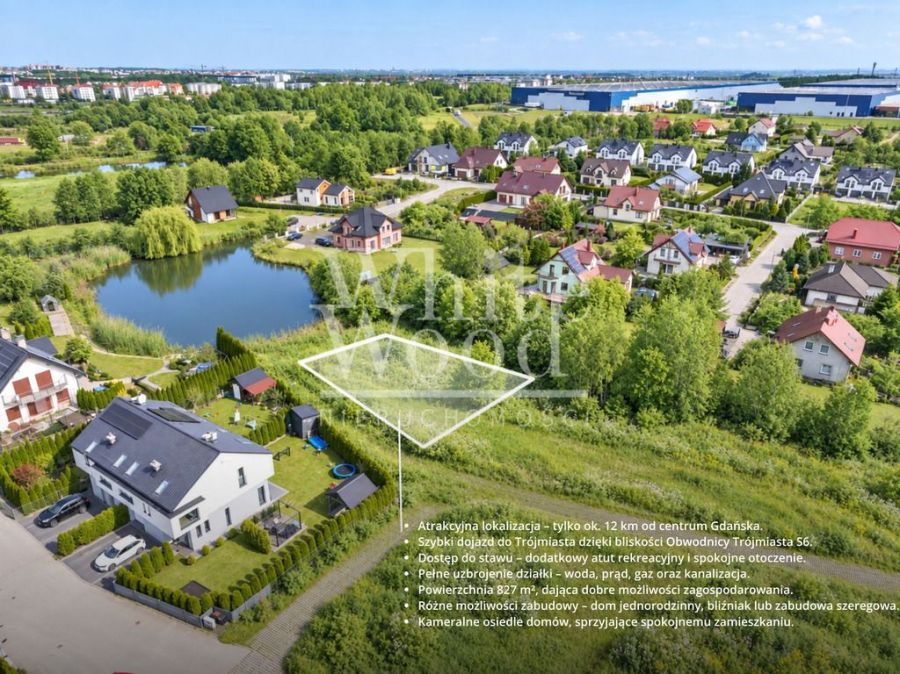 Atrakcyjna działka nad Stawem | Jankowo Gdańskie: zdjecie 99523623