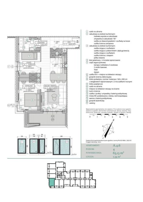 Narożny Apartament Inwestycyjny z Loggią, Aniołki: zdjecie 99550772