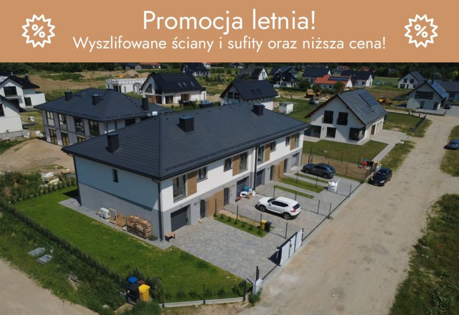 Nowoczesny segment z ogródkiem - blisko PKM Pępowo
