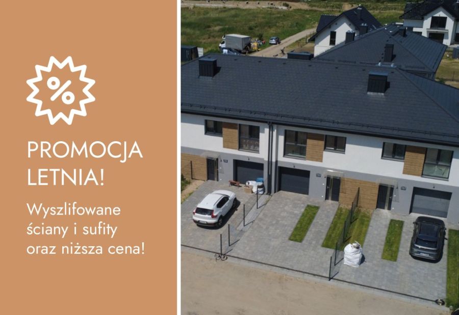 Nowoczesny segment z ogródkiem - blisko PKM Pępowo