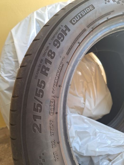 Komplet opon 215x55x18 stan bdb: zdjecie 98946587