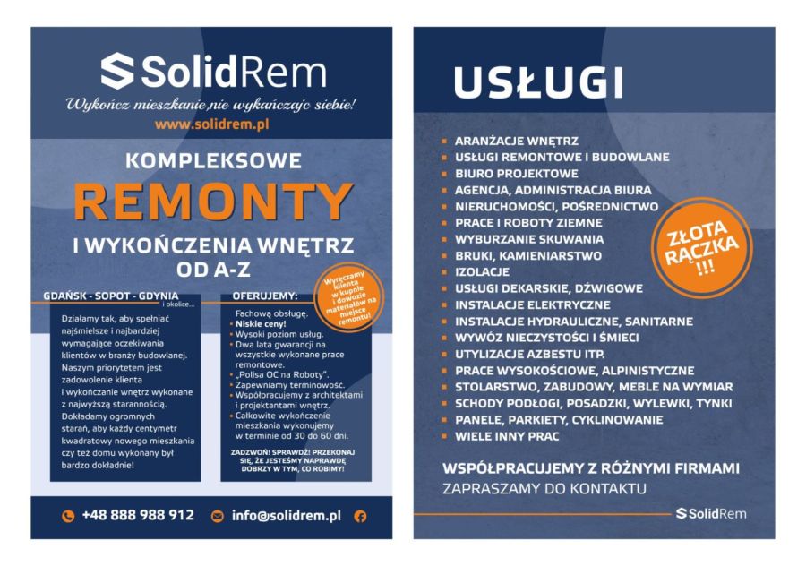 Remonty dla każdego od A do Z plus Przeprowadzki